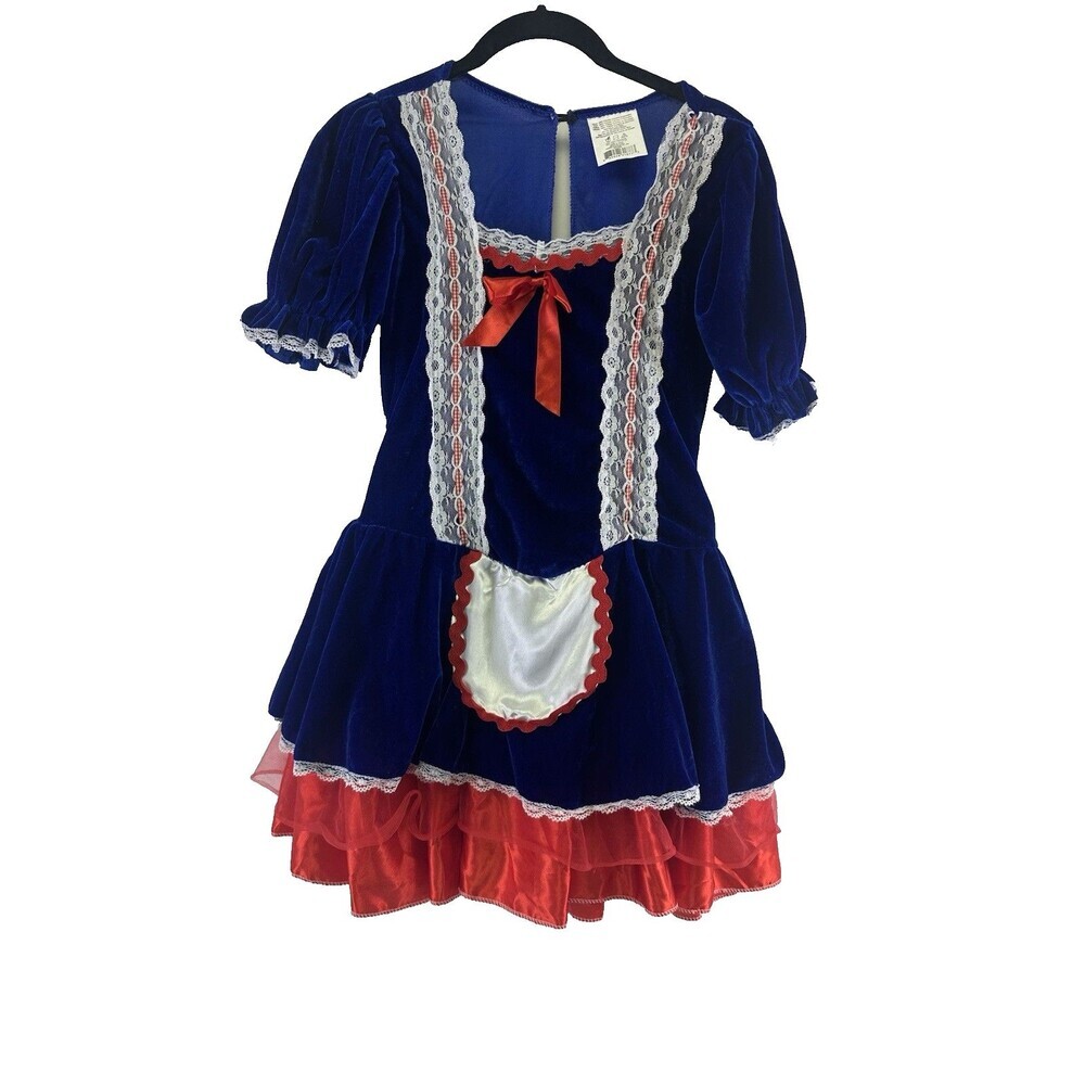 Rubies Costume Rag Doll Dress Blue Red Short Tulle Womens Large